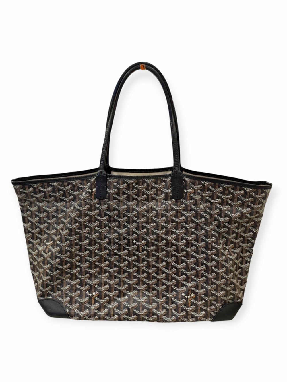 Goyard Saint Louis Tote PM – Black/Brown Goyardine Canvas - Picture 2 of 16